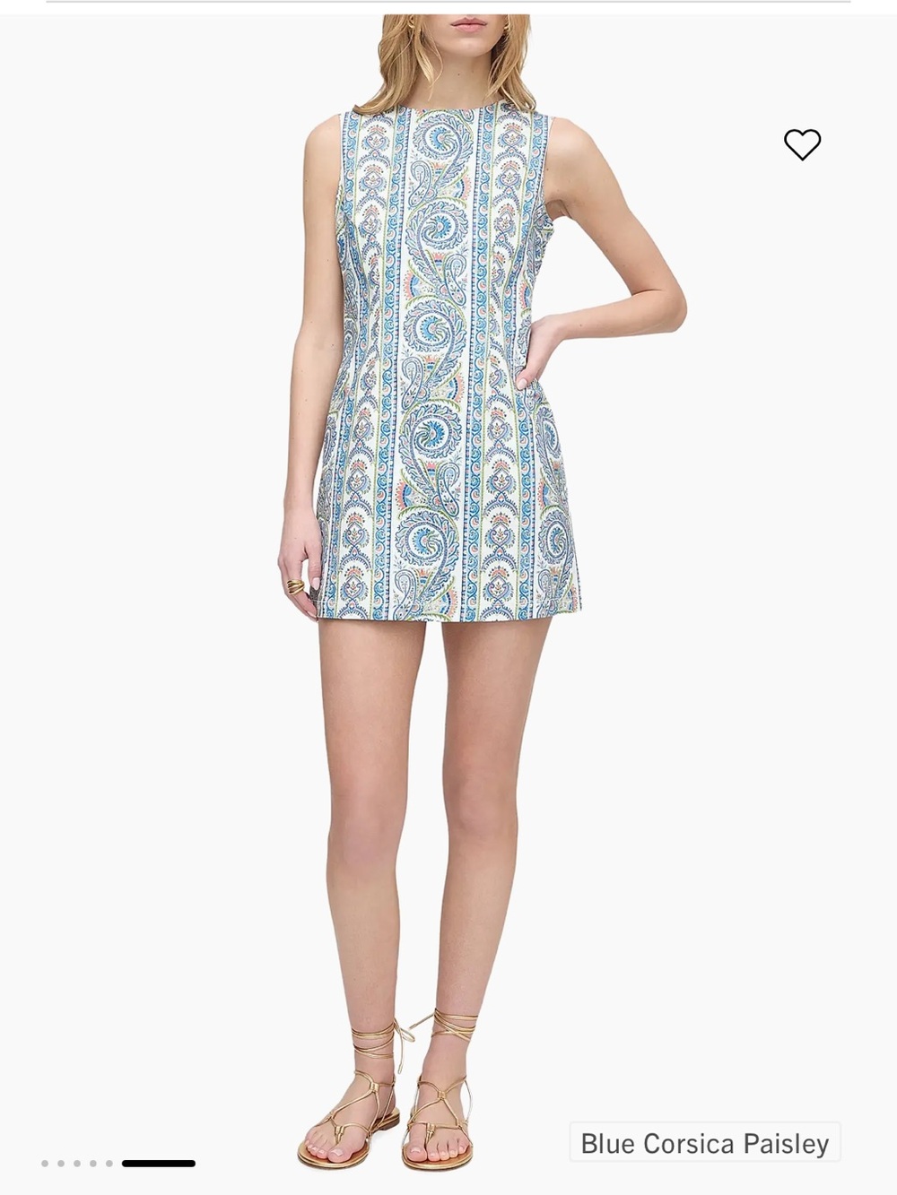 NWOT Hill House Viola Dress in Blue Corsica Paisley
